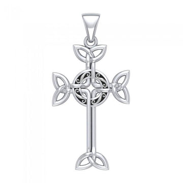 Celtic Cross Silver Pendant TPD1819 - Jewelry